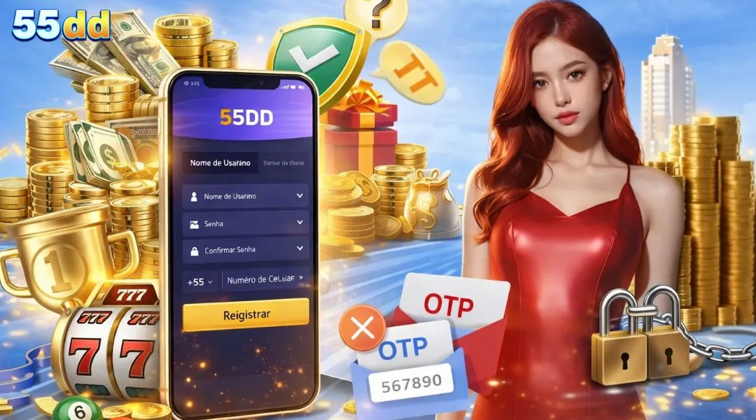 55DD Registro gratuitamente e receber presentes incríveis