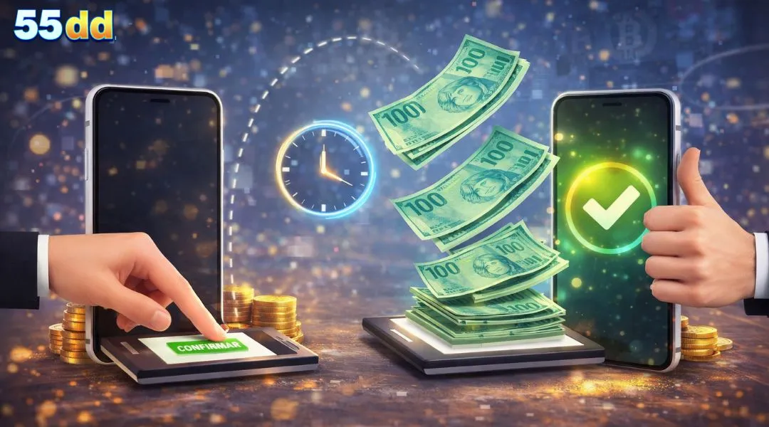 Ilustração da interface de orientação de transação para novatos