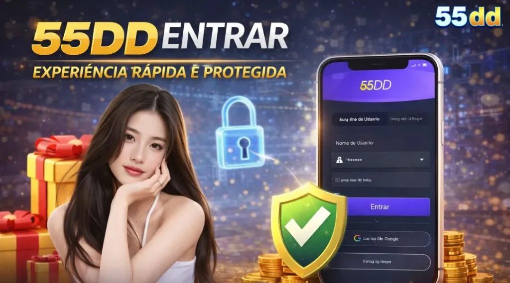 55DD Entrar da forma mais rápida, segura e conveniente para novos jogadores, com dicas de segurança para experiência tranquila na 55DD.